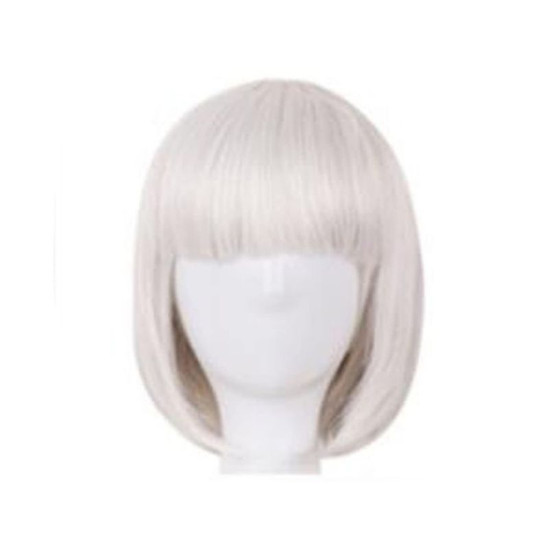 Set de 4 pelucas CiCy Bob corto colores neón para fiesta