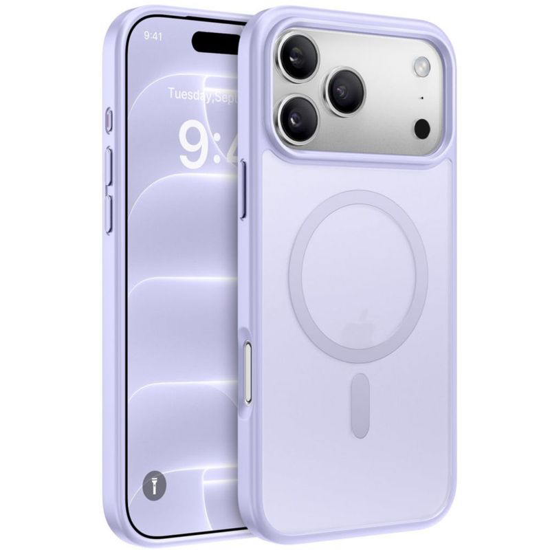 Funda Magnética Miracase para iPhone 18 Pro Max en púrpura claro