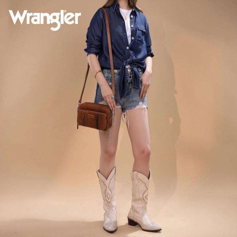 Bolso bandolera Montana West 20 cm de cuero vegano