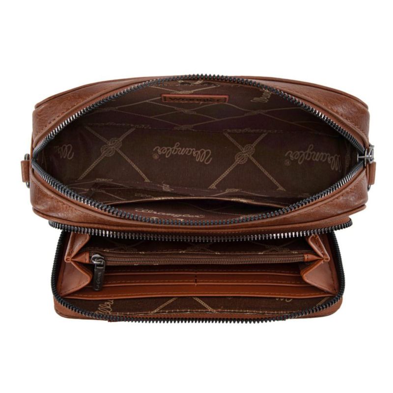 Bolso bandolera Montana West 20 cm de cuero vegano