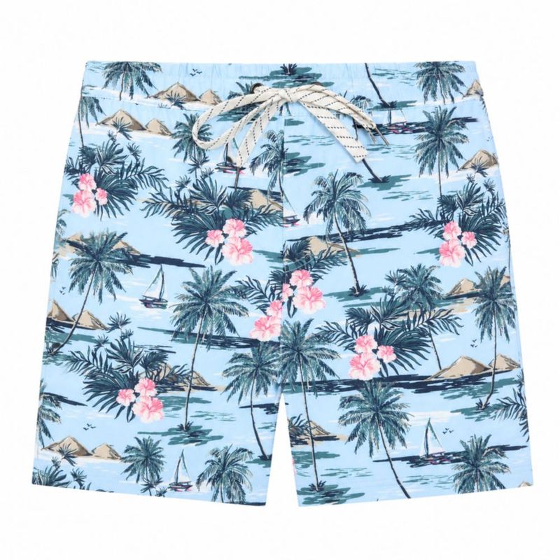 Bermudas de baño Quiksilver Grande Floral Azul Aireado