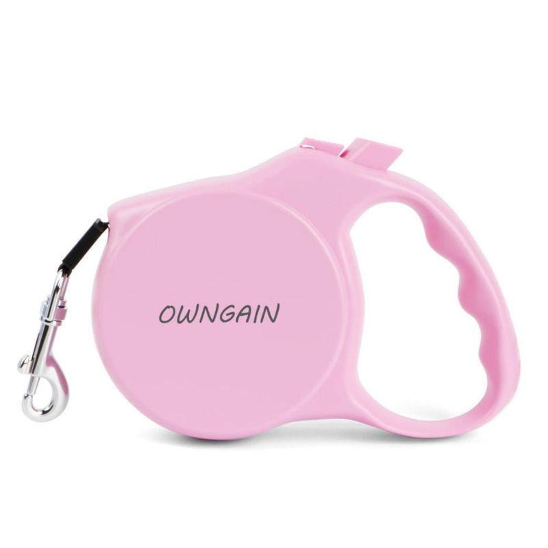 Correa retráctil OWNGAIN 5 m rosa – pequeña