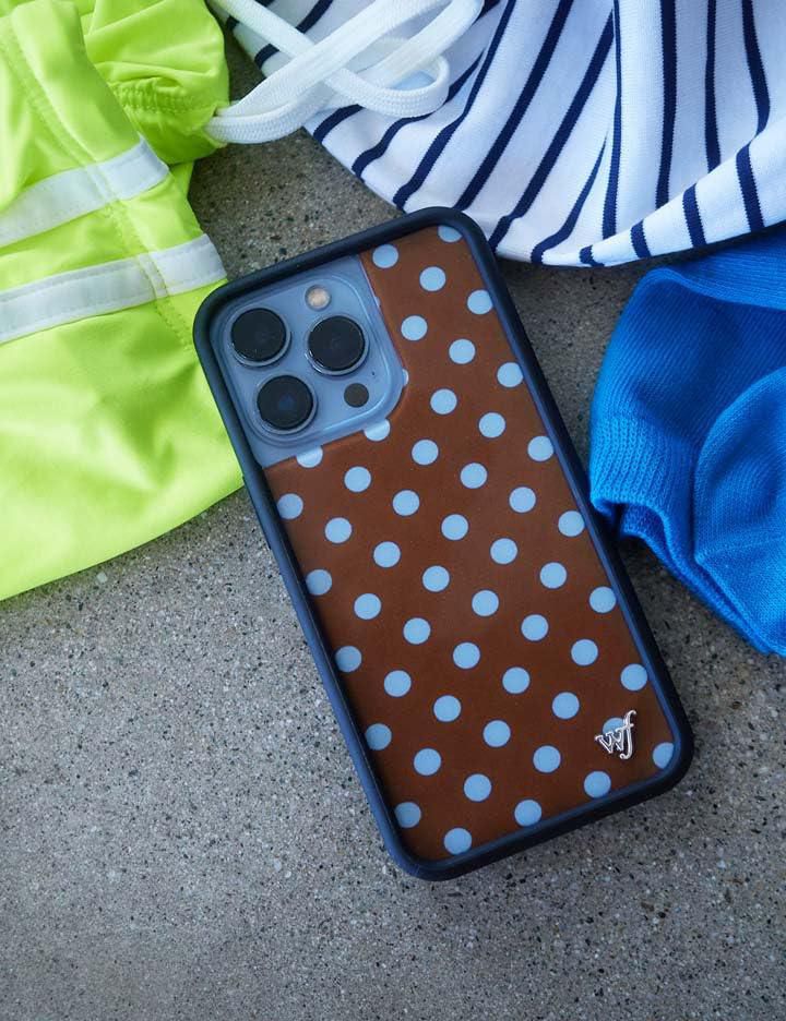 Funda Wildflower para iPhone 17/18 Pro Max Marrón/Azul