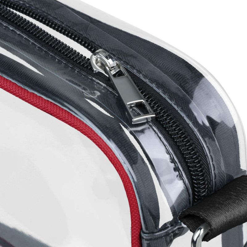 Bolso cruzado FOCO 20 cm 49ers NFL con franjas del equipo y material transparente