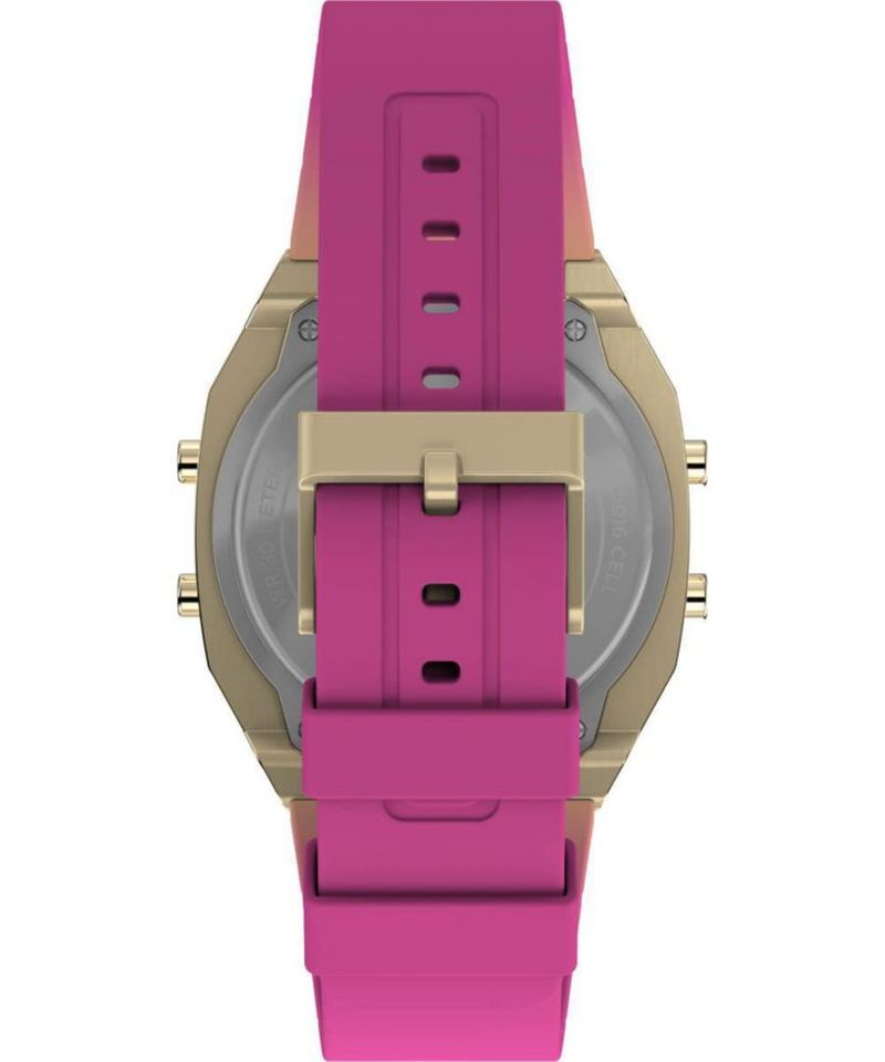 Reloj Timex T80 Unisex Acero 36 mm Correa Rosa Digital