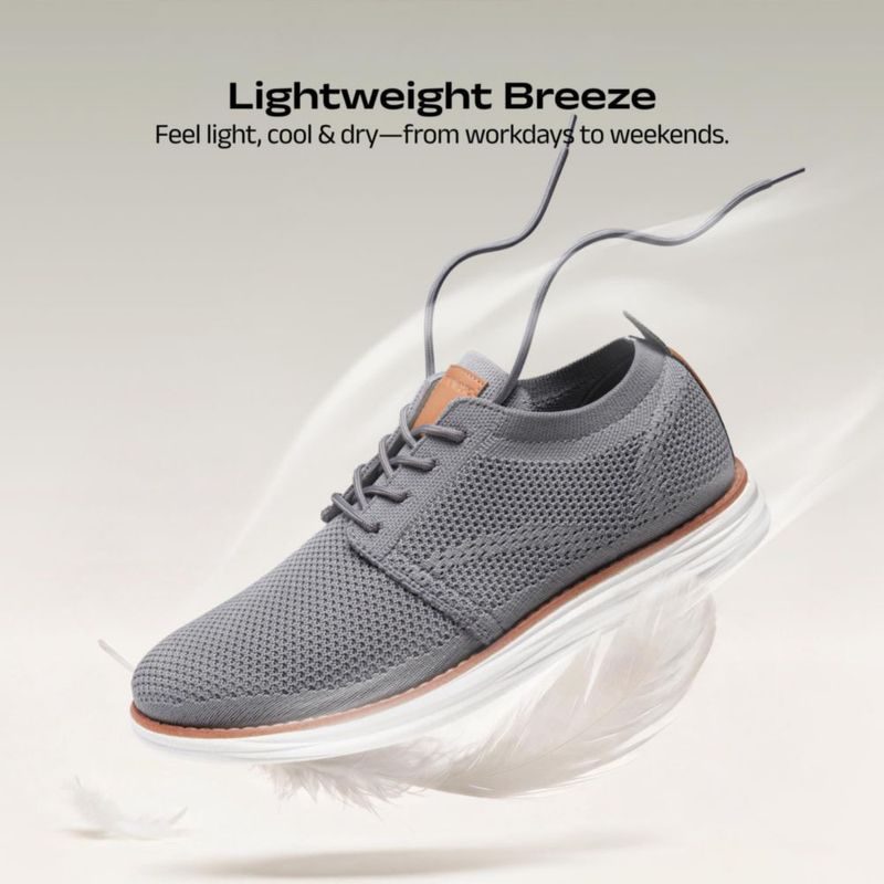 Zapatillas Bruno Marc KnitFlex Breeze gris oscuro talla 10