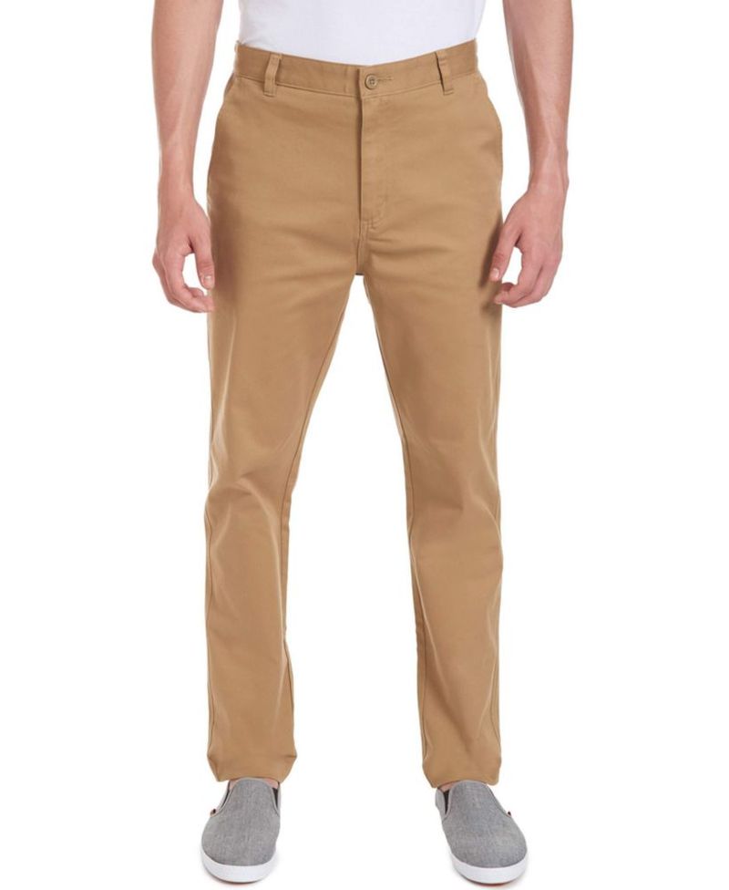 PANTALONES Nautica 34W x 76 cm Twill elástico caqui