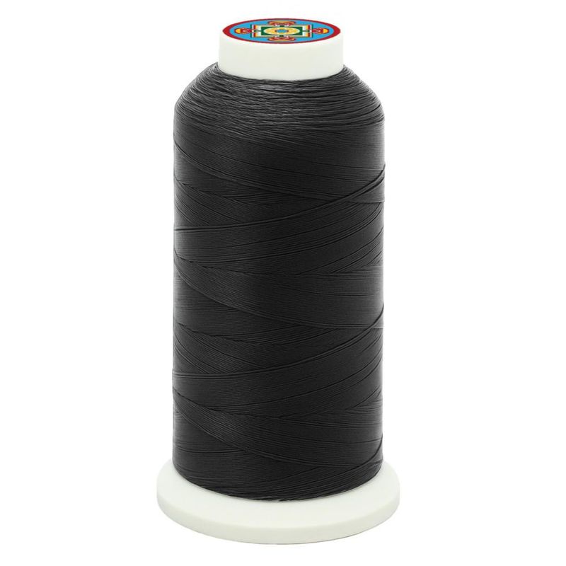 Hilo de Nylon Mandala Crafts T70 #69 210D/3 - 1500 yardas - Negro