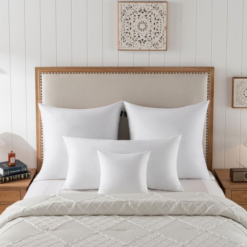 Almohada decorativa Basic Home 12 x 20 cm color blanco
