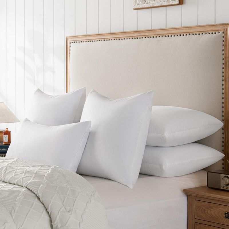 Almohada decorativa Basic Home 12 x 20 cm color blanco