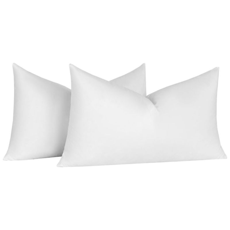 Almohada decorativa Basic Home 12 x 20 cm color blanco