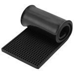 Alfombrillas de barra FUNSUEI 4 piezas 15x60 cm negras de PVC antideslizantes