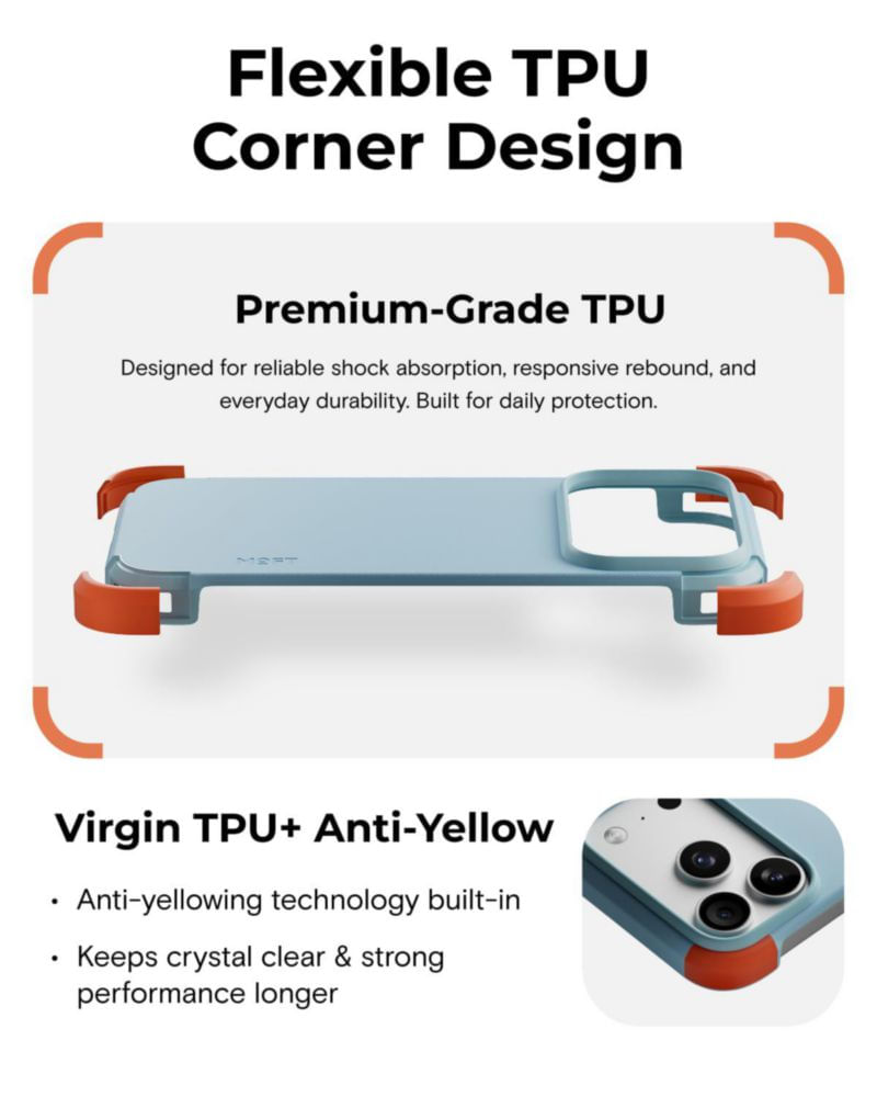 Funda MOFT para iPhone 17 Pro de 075 mm Cuero vegano MagSafe