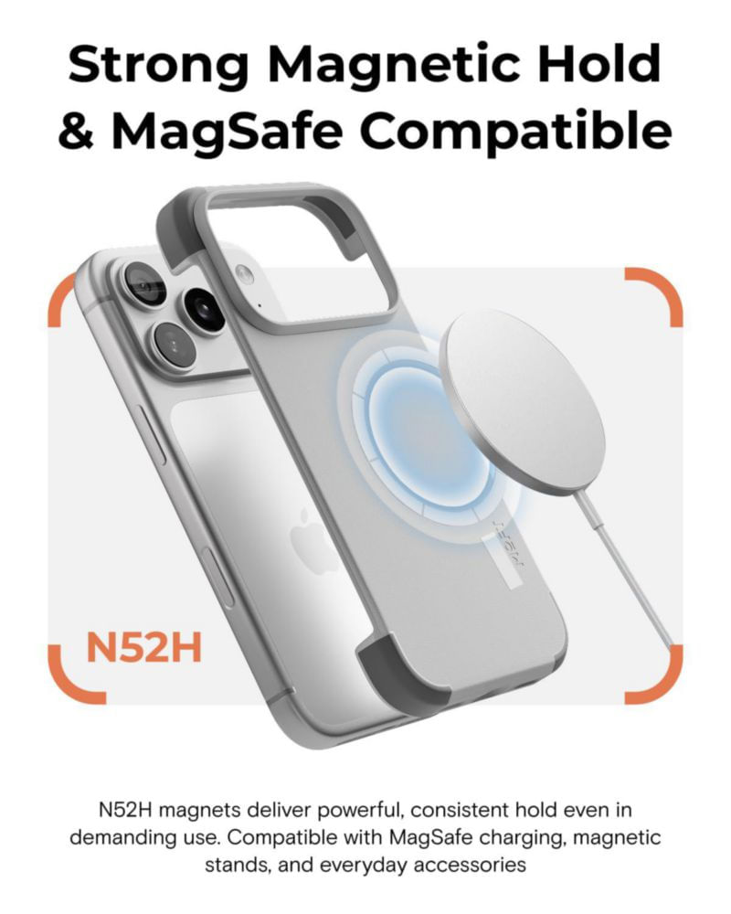 Funda MOFT para iPhone 17 Pro de 075 mm Cuero vegano MagSafe