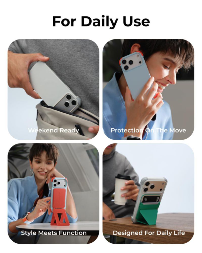 Funda MOFT para iPhone 17 Pro de 075 mm Cuero vegano MagSafe