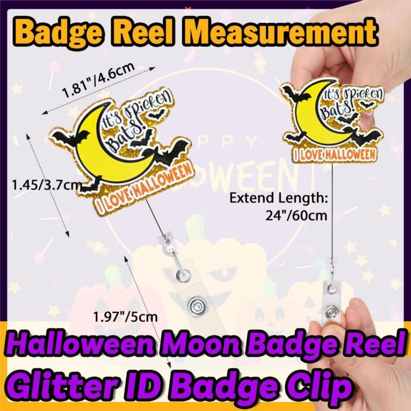 Bobinas para credencial Hotlea 24 unidades – Diseños espeluznantes de Halloween