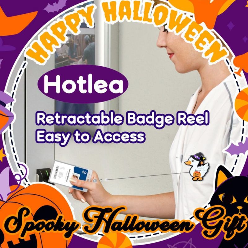 Bobinas para credencial Hotlea 24 unidades – Diseños espeluznantes de Halloween