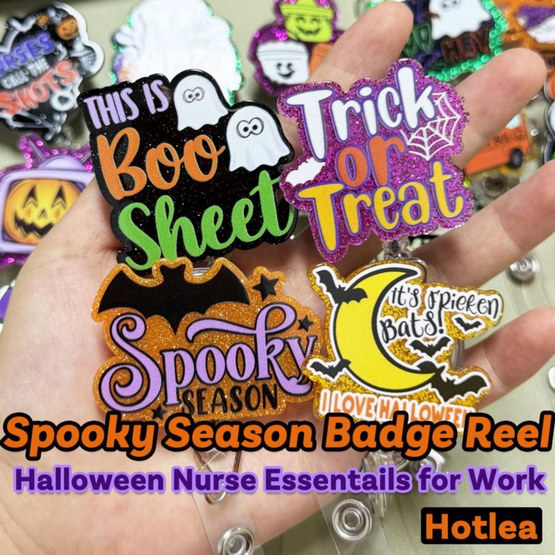 Bobinas para credencial Hotlea 24 unidades – Diseños espeluznantes de Halloween