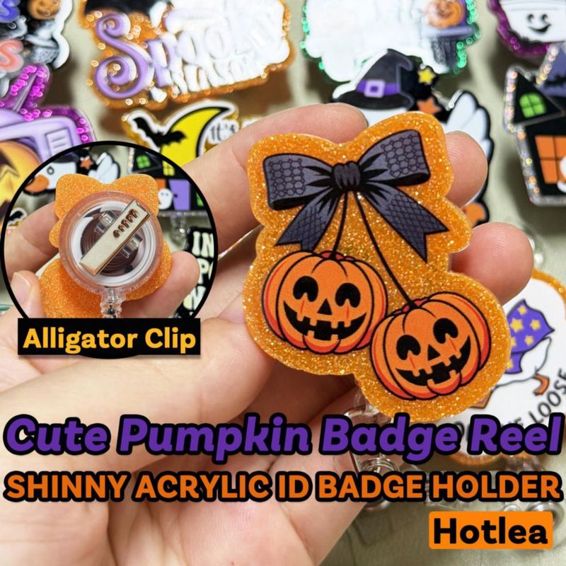 Bobinas para credencial Hotlea 24 unidades – Diseños espeluznantes de Halloween