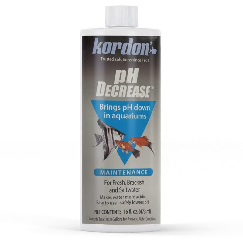 Ajustador de pH Kordon 473 ml – Reducción de pH para acuarios