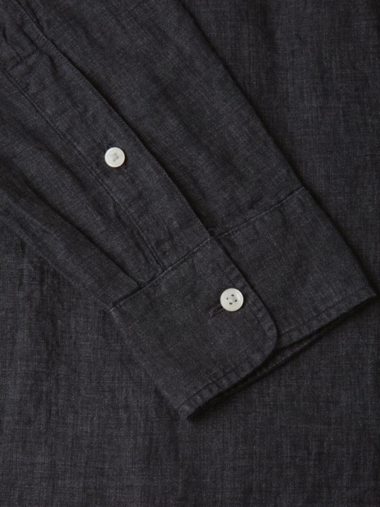 Camisa Tommy Hilfiger de lino negra corte regular talla grande