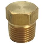 Homeplus+ Tapón Hexagonal de Latón 3/4 Pulgada MPT Certificado ANSI