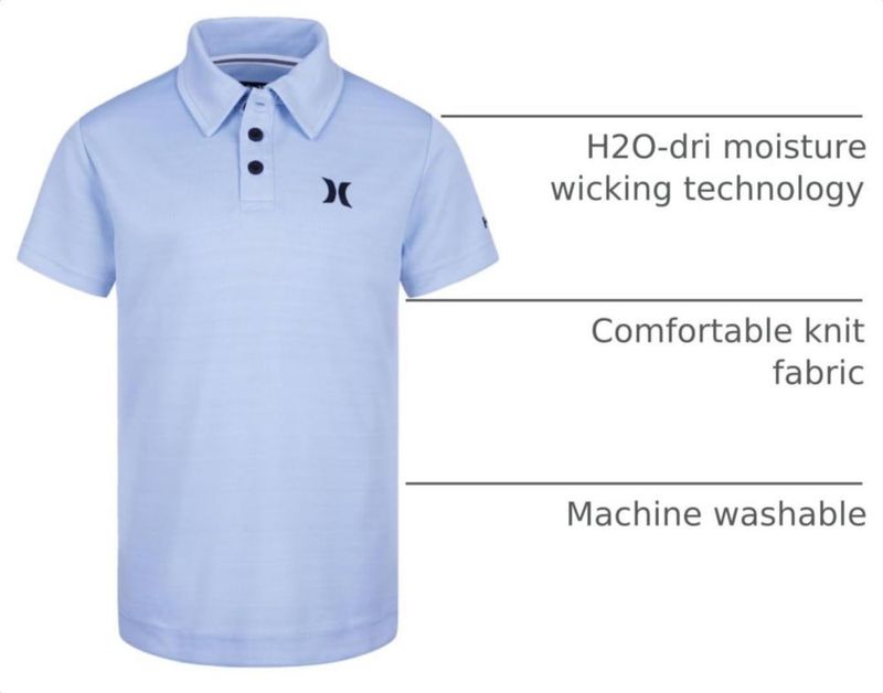 Camisa Polo Hurley Dri-FIT Corte Clásico