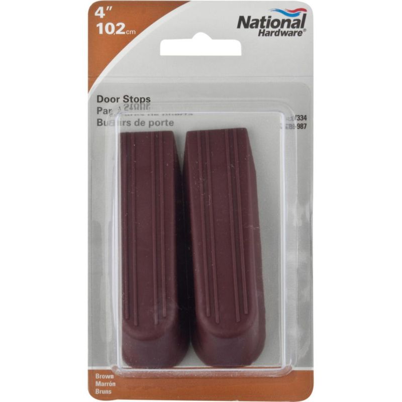 Door Stop National Hardware N225-987 V334 color marrón paquete de 2