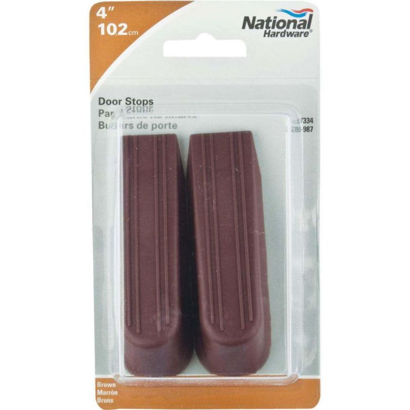 Door Stop National Hardware N225-987 V334 color marrón paquete de 2