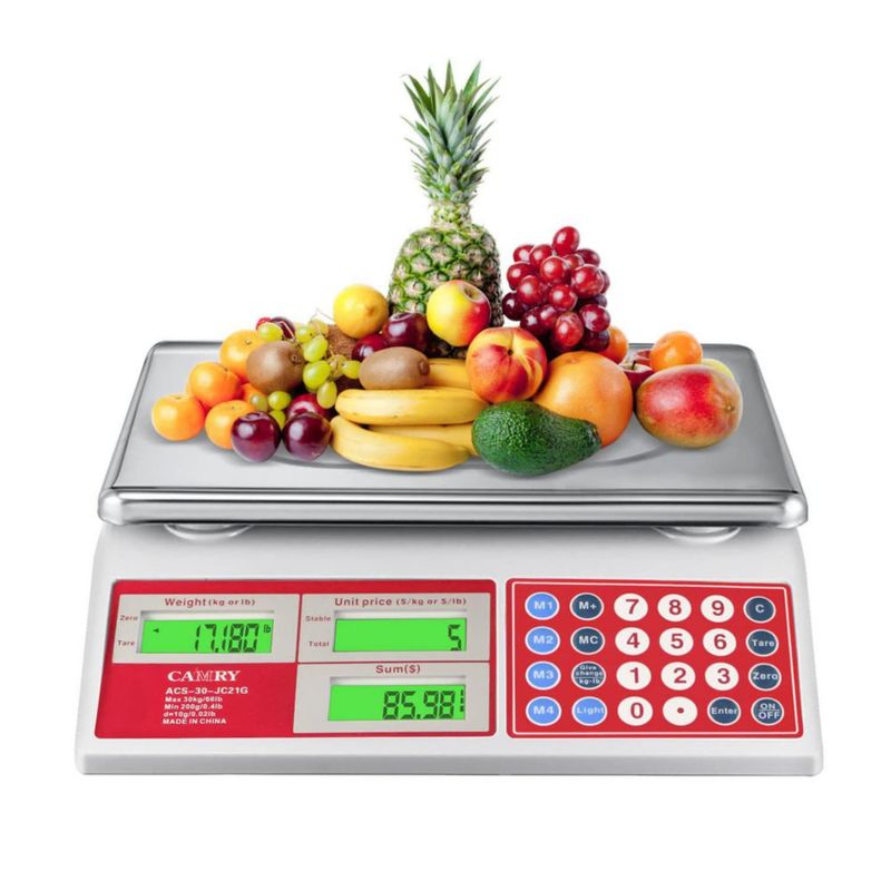 Balanza CAMRY 30 kg/66 lb Doble LCD