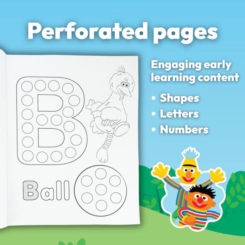 Libro de actividades con marcadores de puntos Cottage Door Press – Plaza Sésamo 45 páginas