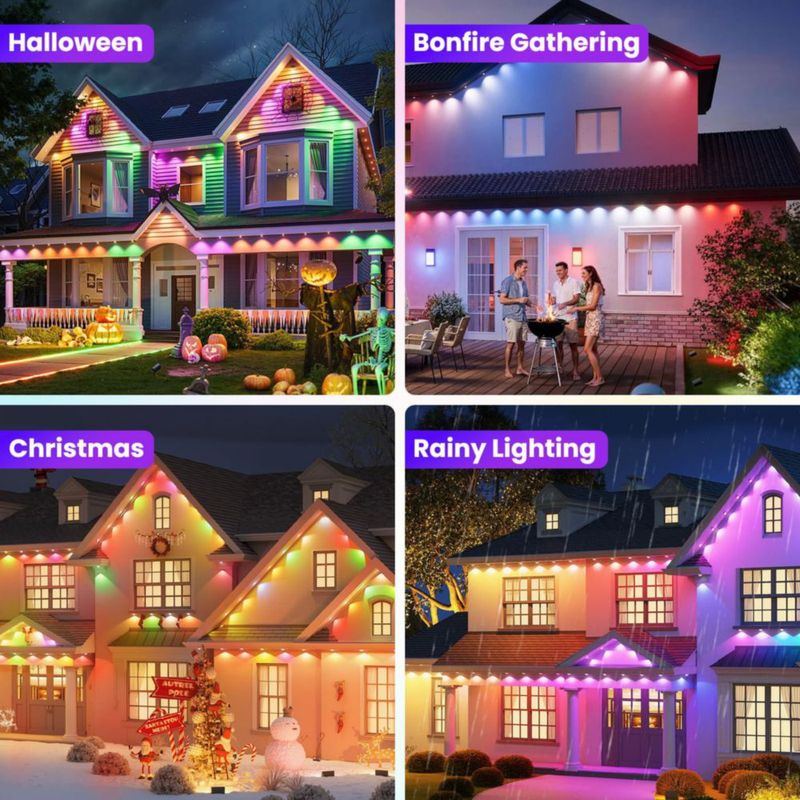 Luces de cadena PanAdventure 30 m RGB con control por app IP67