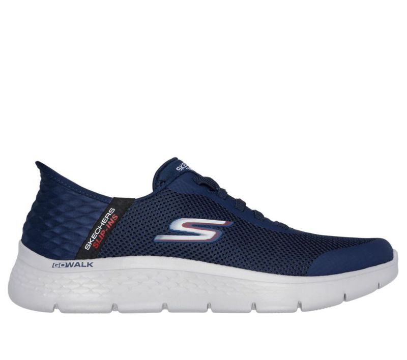 Zapatillas Skechers Go Walk Flex Hands Up Azul Marino 27 cm