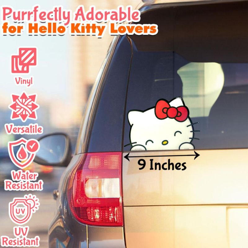 Pegatina Hello Kitty 23 cm lenticular con licencia oficial