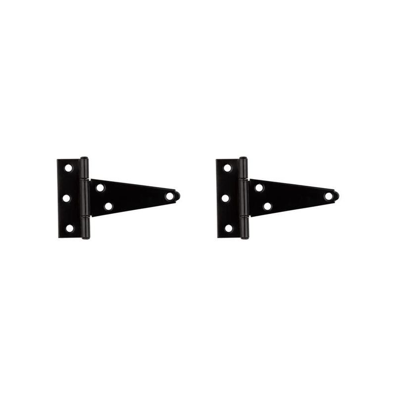 Hinges National Hardware N129-007 V286 Extra Heavy T negro de 4 pulgadas