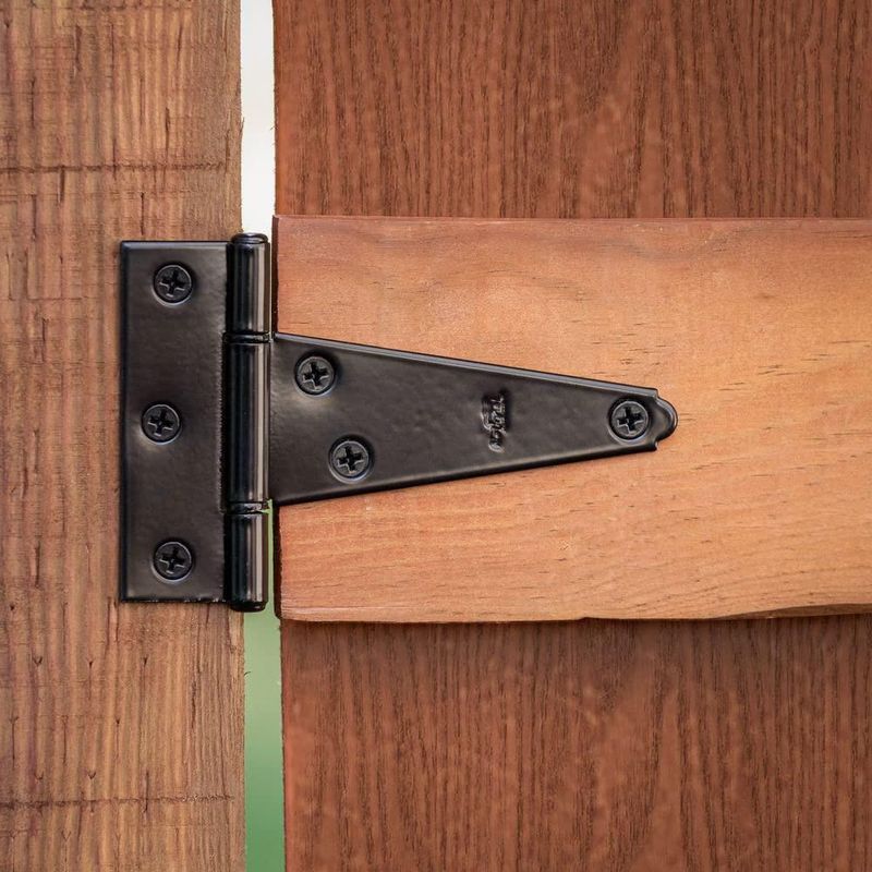 Hinges National Hardware N129-007 V286 Extra Heavy T negro de 4 pulgadas