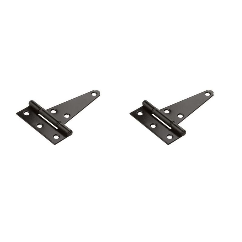 Hinges National Hardware N129-007 V286 Extra Heavy T negro de 4 pulgadas