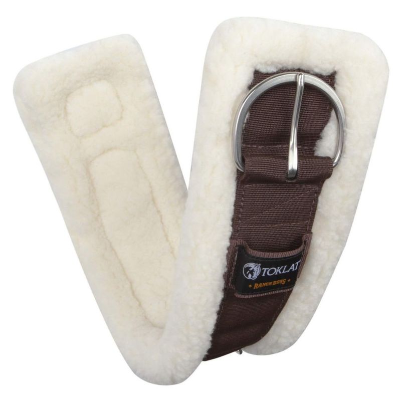Cincha de forro polar Toklat Ranch Boss marrón 26"
