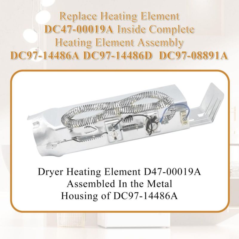 Elemento calefactor para secadora prime&swift DC47-00019A - Juego de 2