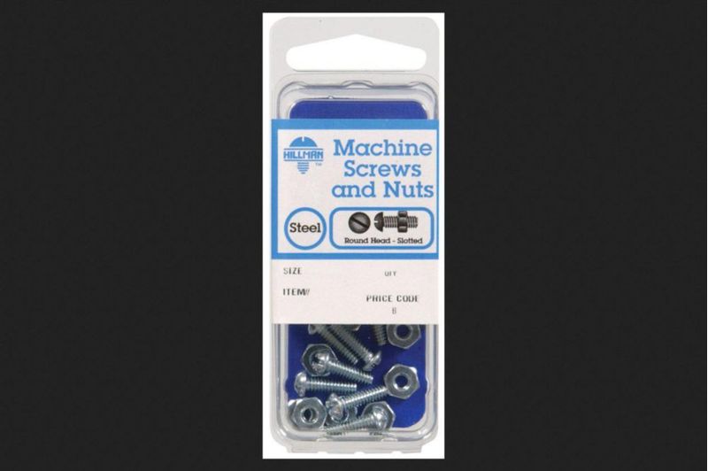 Tornillos de máquina Hillman 38 mm #8‑32 de rosca gruesa zincado
