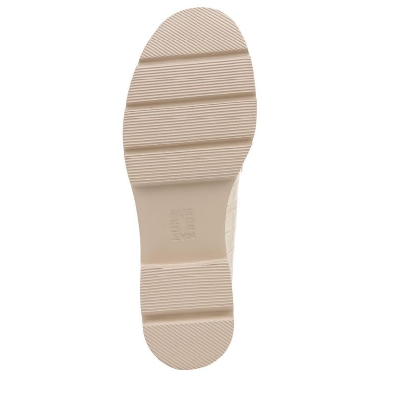 Mocasín de tacón Naturalizer Cabaret Blanco con estampado de cocodrilo - Talla 10 M