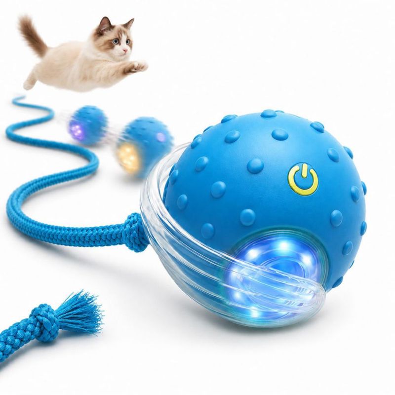 Juguete para Gato Outdoll Interactivo Rodante Activado por Movimiento