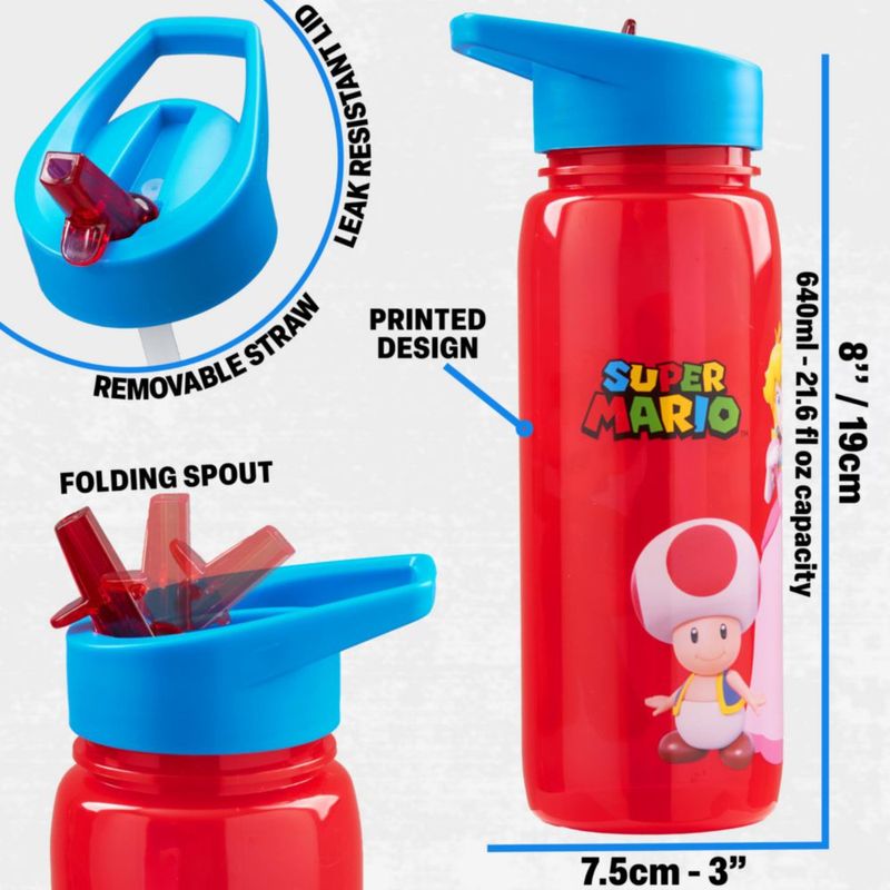 Set de 3 piezas Get Trend: Bolsa de almuerzo Super Mario 640 ml