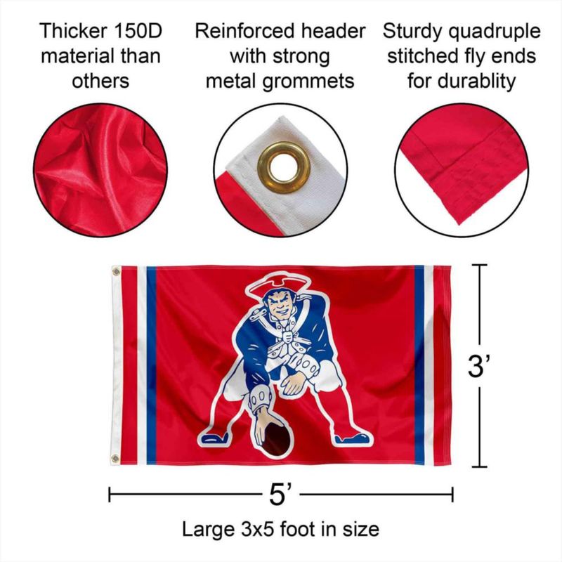 Bandera WinCraft 91 cm New England Patriots Pat Patriot Vintage