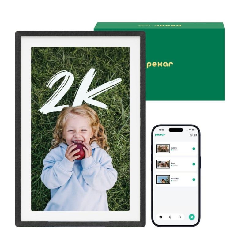 Marco digital Pexar 28 cm 2K Wi‑Fi sin cargos