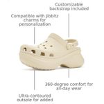 Zuecos Crocs Mujer Classic Bae Color Hueso Talla 7 Mediano
