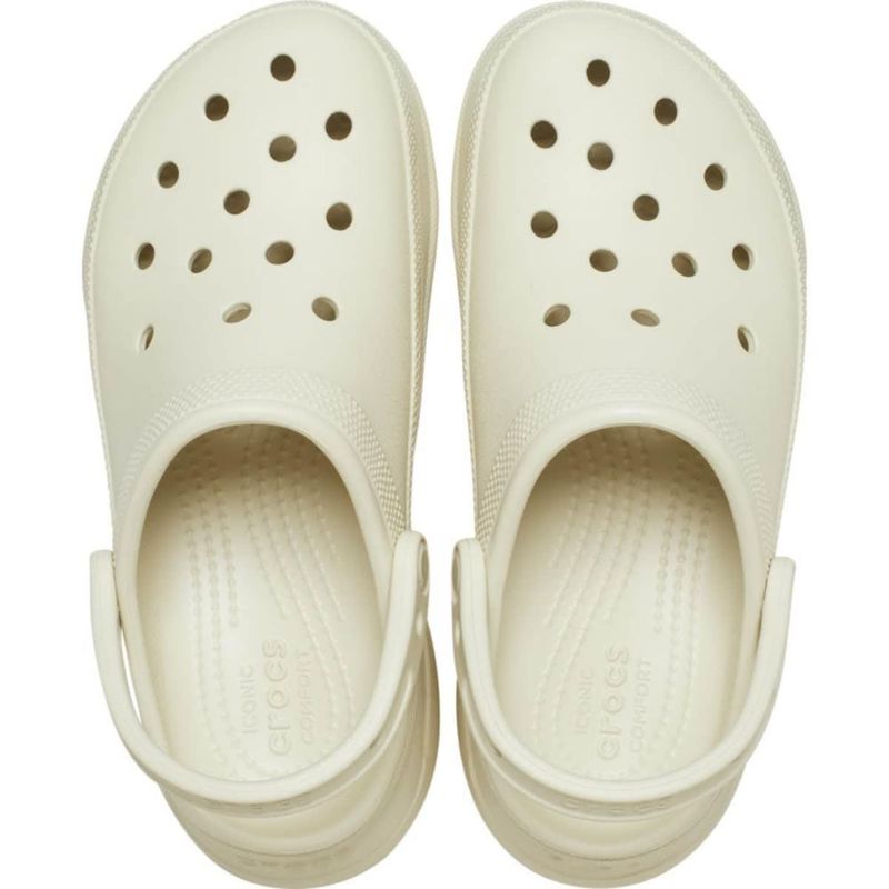 Zuecos Crocs Mujer Classic Bae Color Hueso Talla 7 Mediano