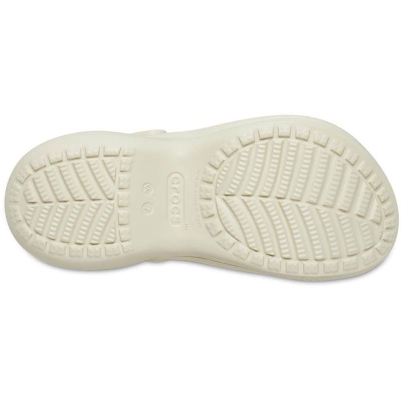Zuecos Crocs Mujer Classic Bae Color Hueso Talla 7 Mediano
