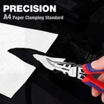 Alicates WORKPRO de 20 cm de punta curva en acero CRV con cortador de alambre
