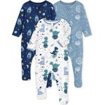 Conjunto de 3 pijamas para bebé Yoofoss de algodón orgánico 0‑3 meses